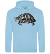 Жіноча толстовка (худі) Черепаха сіра Блакитний фото