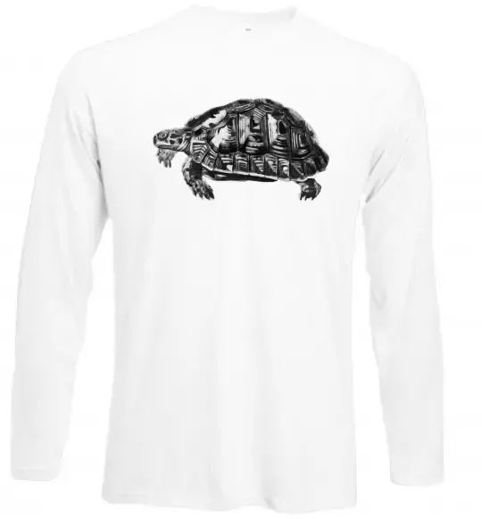 Лонгслив Черепаха сіра Белый фото
