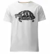 Чоловіча преміум футболка Черепаха сіра Білий фото