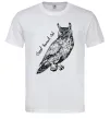 Мужская футболка Great horned owl Белый фото