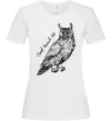 Женская футболка Great horned owl Белый фото