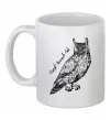 Чашка керамическая Great horned owl Белый Чашка керамическая Great horned owl Белый фото