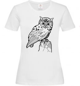 Женская футболка Сова на скелі Женская футболка Сова на скелі