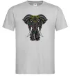 Чоловіча футболка Різнокольоровий слон Сірий фото