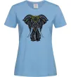 Женская футболка Різнокольоровий слон Голубой Женская футболка Різнокольоровий слон Голубой фото