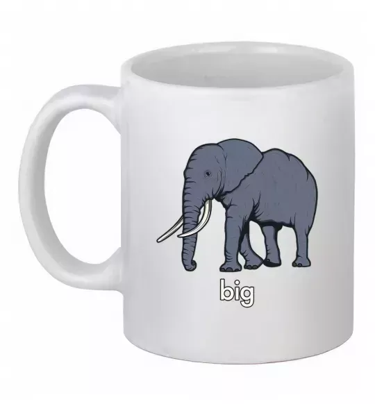Чашка керамічна Big Білий фото