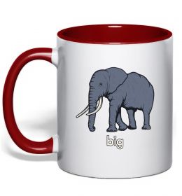 Чашка с цветной ручкой Big