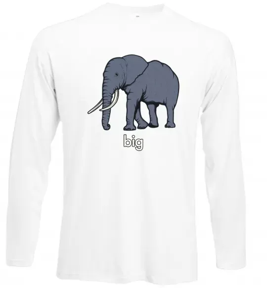 Лонгслив Big Белый фото