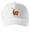 Кепка Кумедний олень Білий фото