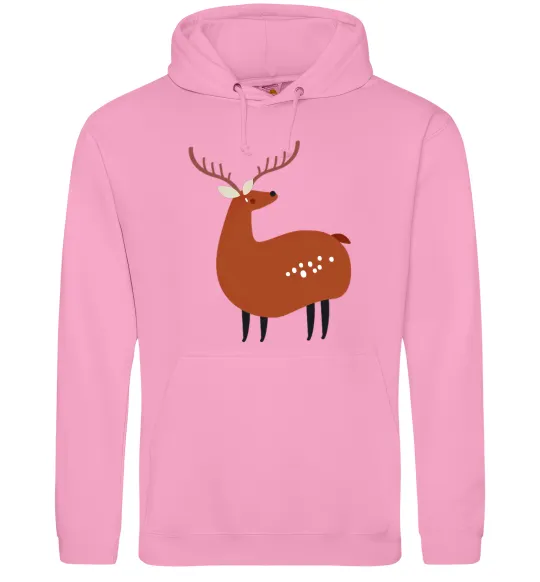 Чоловіча толстовка (худі) Кумедний олень Рожевий фото