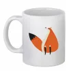 Чашка керамическая Кумедна лисиця Белый фото