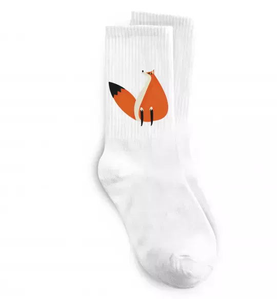 Носки Кумедна лисиця Белый фото