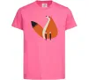 Детская футболка Кумедна лисиця Ярко-розовый фото