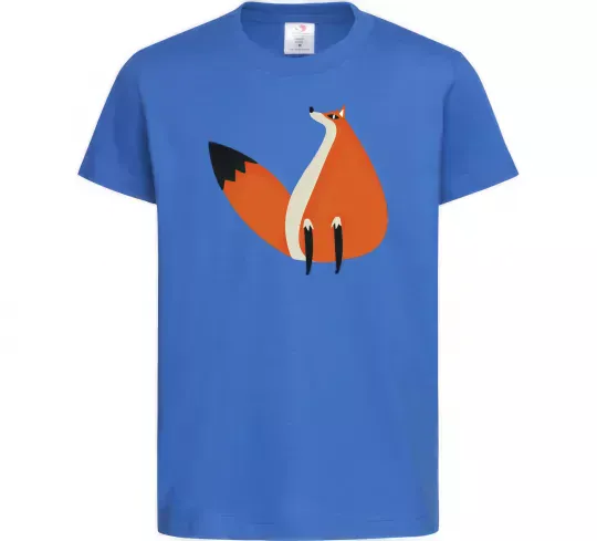Детская футболка Кумедна лисиця Ярко-синий фото