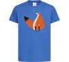 Детская футболка Кумедна лисиця Ярко-синий фото