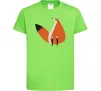 Детская футболка Кумедна лисиця Лаймовый фото
