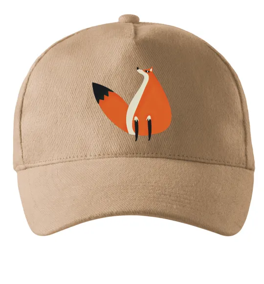 Кепка Кумедна лисиця Песочный фото