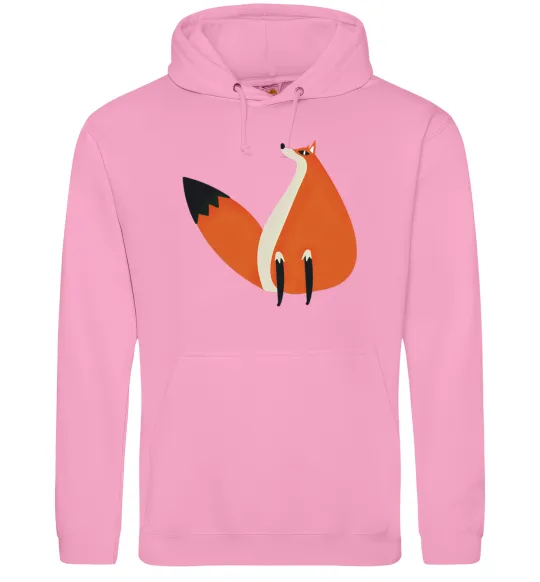 Женская толстовка (худи) Кумедна лисиця Розовый фото
