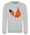 Свитшот Кумедна лисиця Серый меланж фото