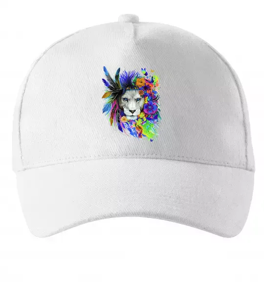 Кепка Bright lion butterfly Білий фото