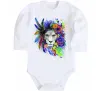 Детский боди Bright lion butterfly Белый фото