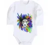 Дитячий бодік Bright lion butterfly Білий фото
