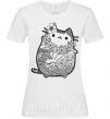 Жіноча футболка Хинди котик 1 Білий фото