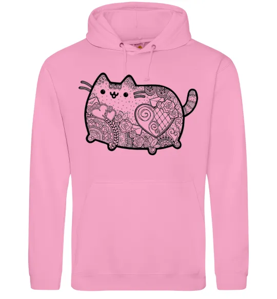 Чоловіча толстовка (худі) Хінді котик 2 Рожевий фото