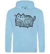 Чоловіча толстовка (худі) Хінді котик 2 Блакитний фото