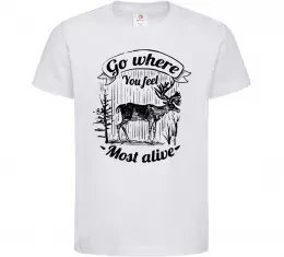 Дитяча футболка Кумедний олень Білий фото