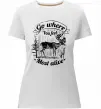 Жіноча преміум футболка Go where you feel most alive Білий фото