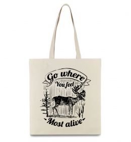 Эко-сумка Go where you feel most alive