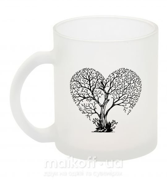 Чашка стеклянная Tree heart Фроузен фото
