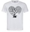 Мужская футболка Tree heart Белый фото