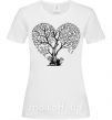 Жіноча футболка Tree heart Білий фото