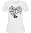 Женская футболка Tree heart Белый фото