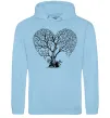 Жіноча толстовка (худі) Tree heart Блакитний фото