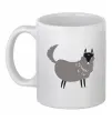 Чашка керамическая Смішний вовк Белый Чашка керамическая Смішний вовк Белый фото
