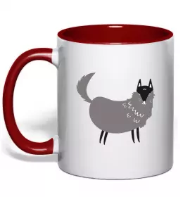 Чашка с цветной ручкой