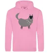 Чоловіча толстовка (худі) Смішний вовк Рожевий фото