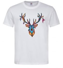 Мужская футболка Олень бохо стиль Мужская футболка Олень бохо стиль