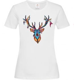 Женская футболка Олень бохо стиль