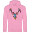 Чоловіча толстовка (худі) Олень бохо стиль Рожевий фото