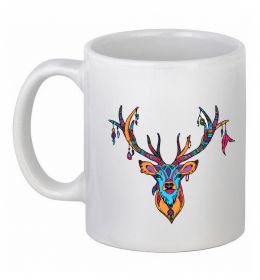 Чашка керамическая Олень бохо стиль Чашка керамическая Олень бохо стиль