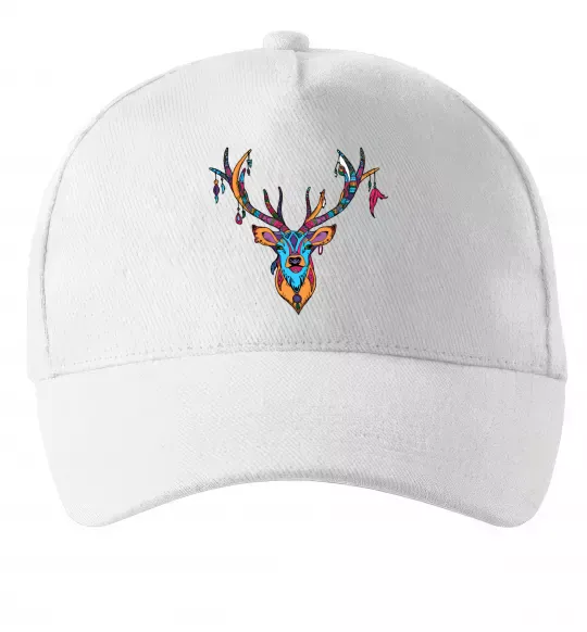 Кепка Олень бохо стиль Белый фото