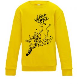 Дитячий світшот Олень в прижку