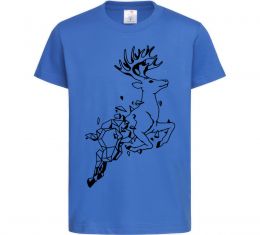 Детская футболка Олень в прижку