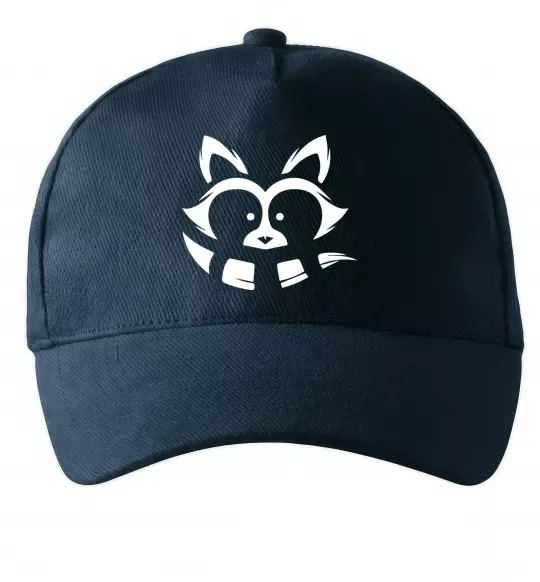 Кепка Єнот білий Темно-синий фото