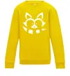 Детский Свитшот Єнот білий Солнечно желтый Детский Свитшот Єнот білий Солнечно желтый фото