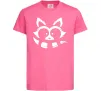 Детская футболка Єнот білий Ярко-розовый фото